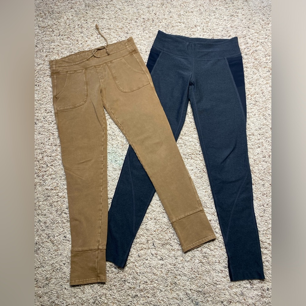 TNA Brown & Mpg Grey Pants Leggings womens Size Small Bundle of 2